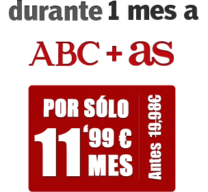 Suscríbete durante un mes a ABC + AS por 9,99 al mes